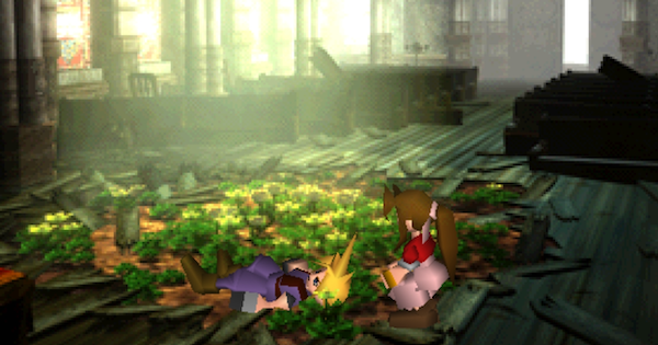 Aerith's church where flowers grow